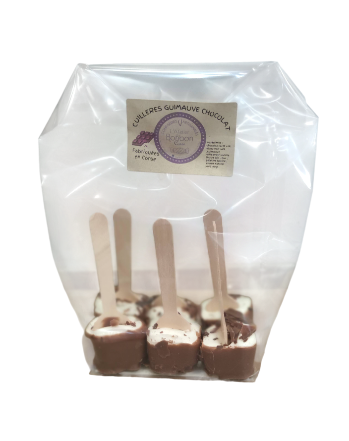 cuillères de guimauve au chocolat