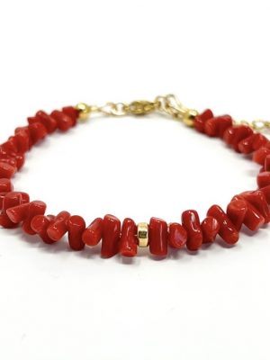 Bijou : Bracelet en chips de Corail Célia