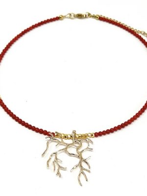 Bijou : Collier en perles de Corail Serena