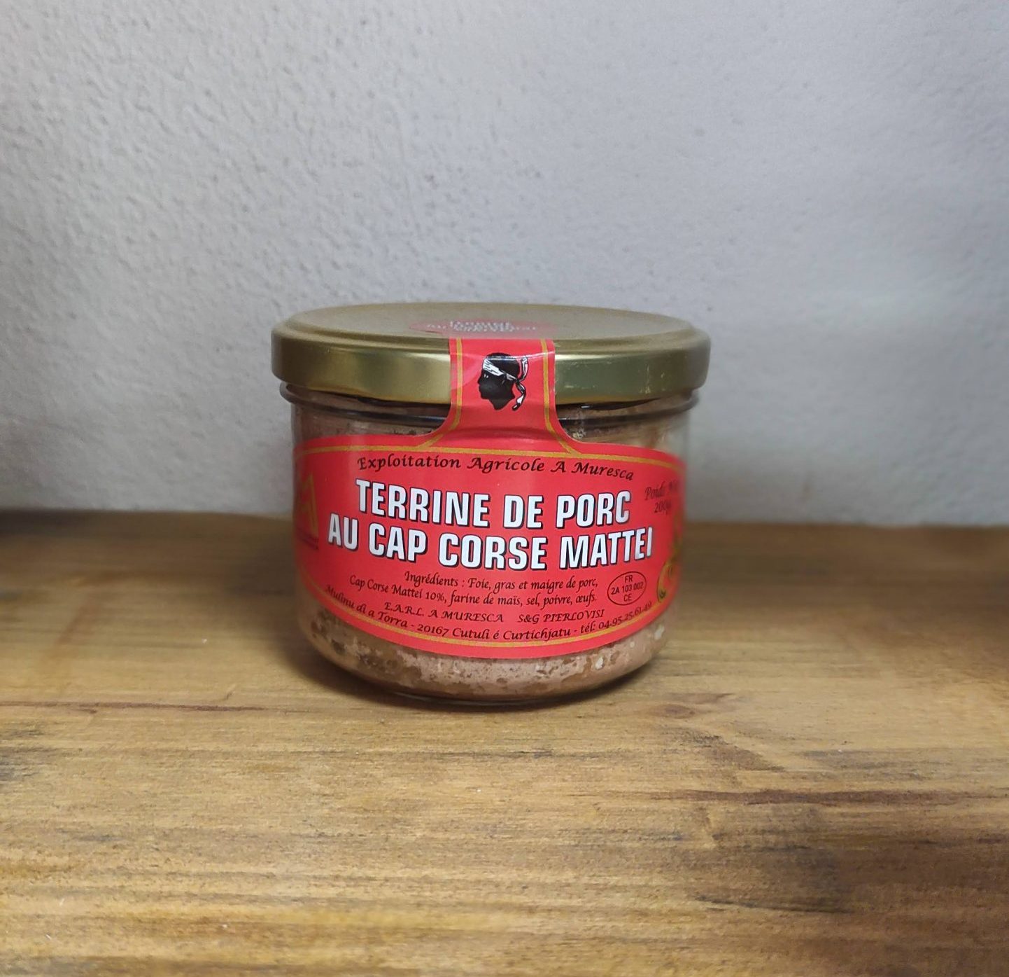 Terrine de porc au Cap Corse Mattei