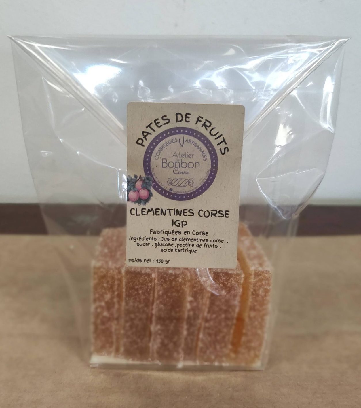 Pâtes de fruits clémentine corse IGP