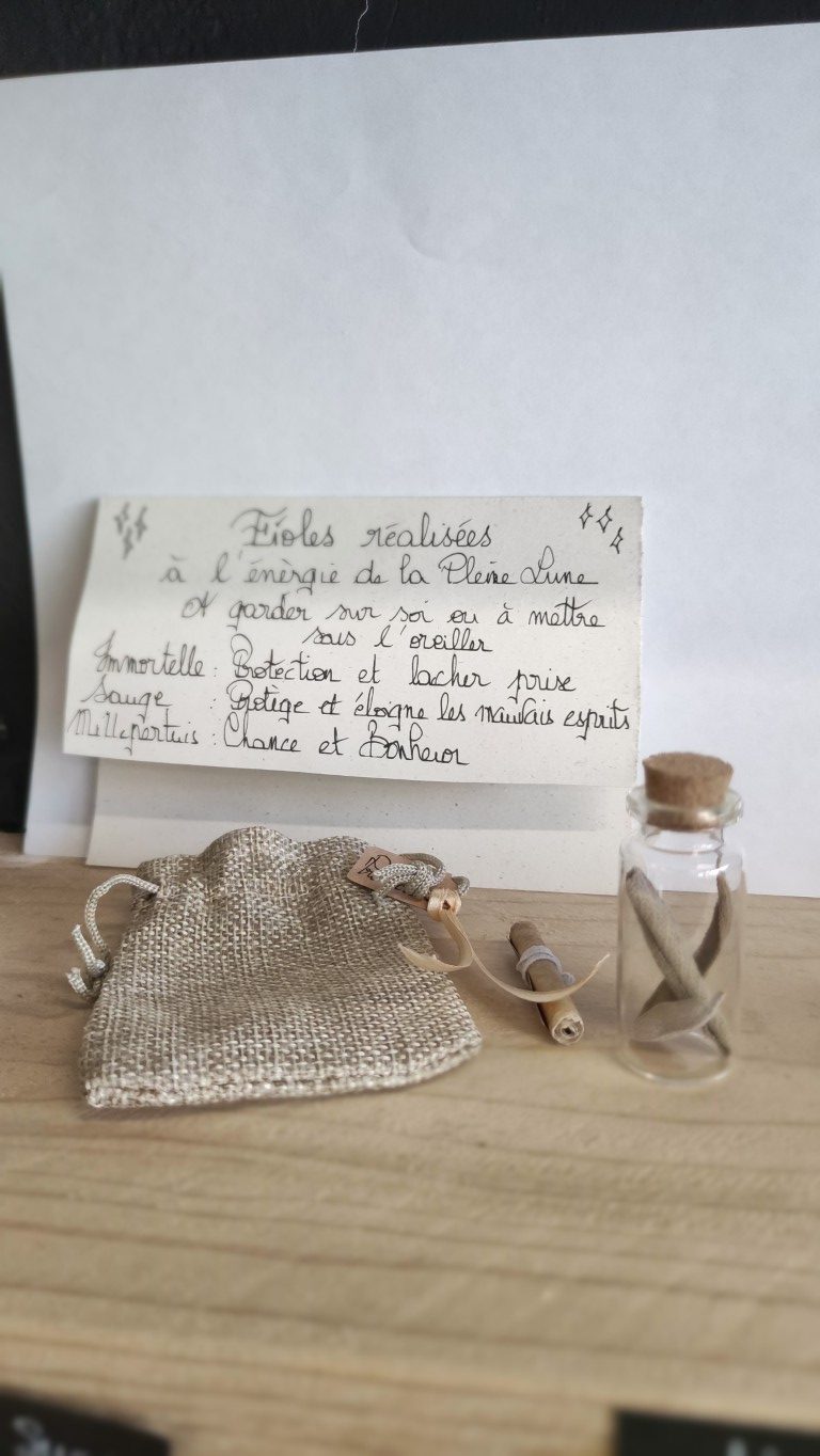 Fiole porte-bonheur