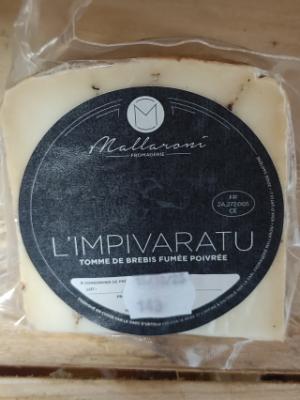 Tomme de brebis fumée