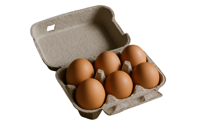 boite de 6 oeufs frais bio