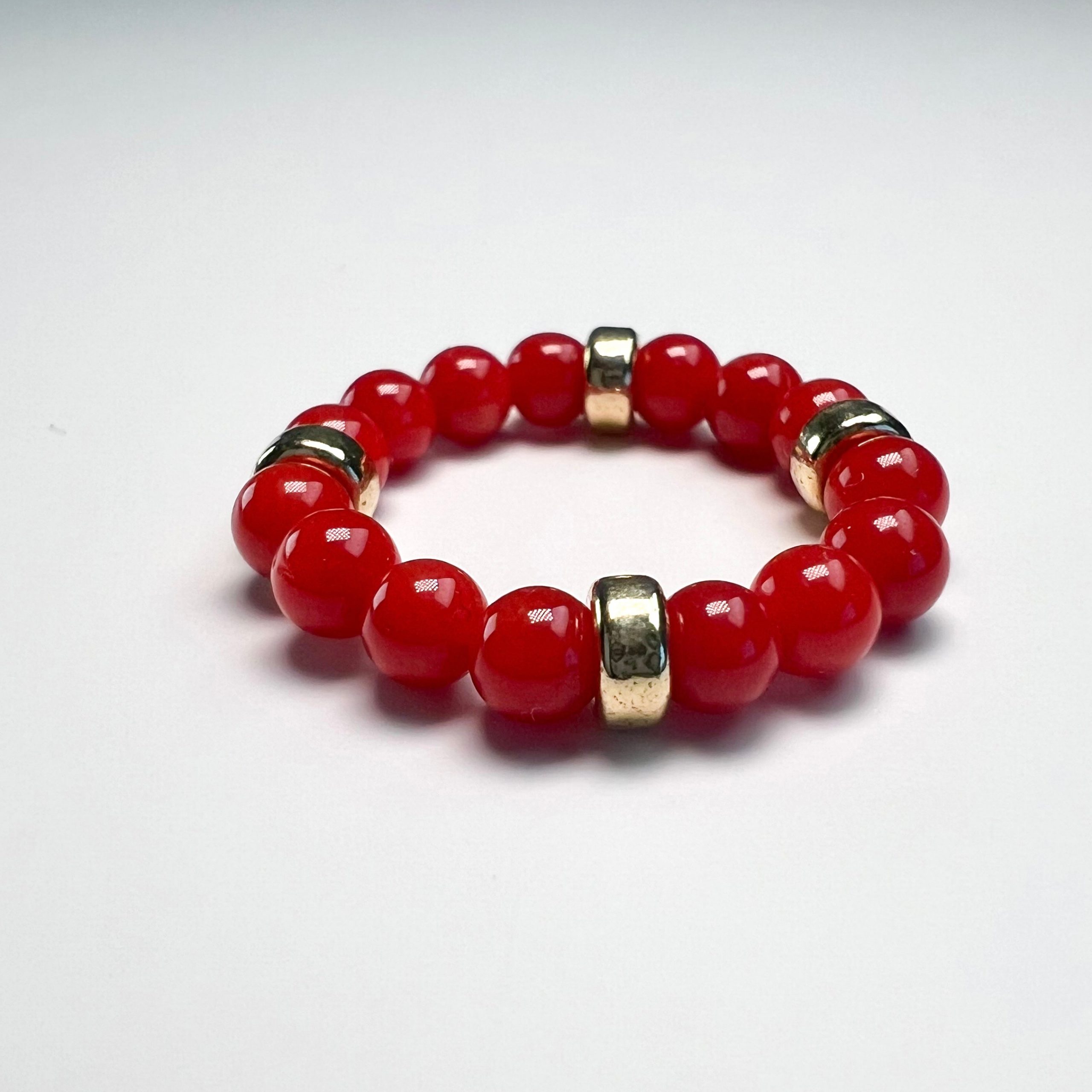 Bague Déa - perles de Corail