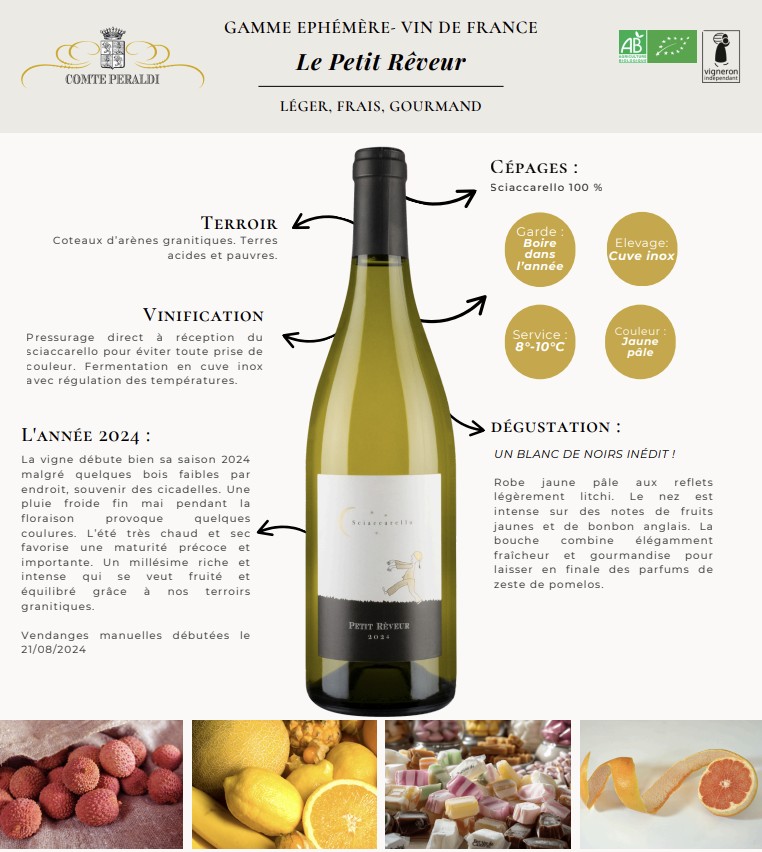 vin blanc domaine Compte Peraldi