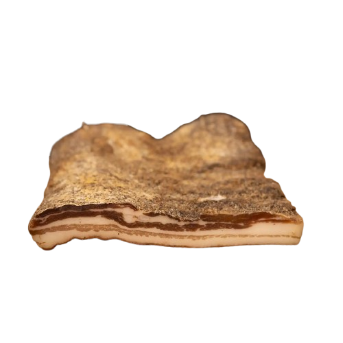 Charcuterie : panzetta fermière de porc corse